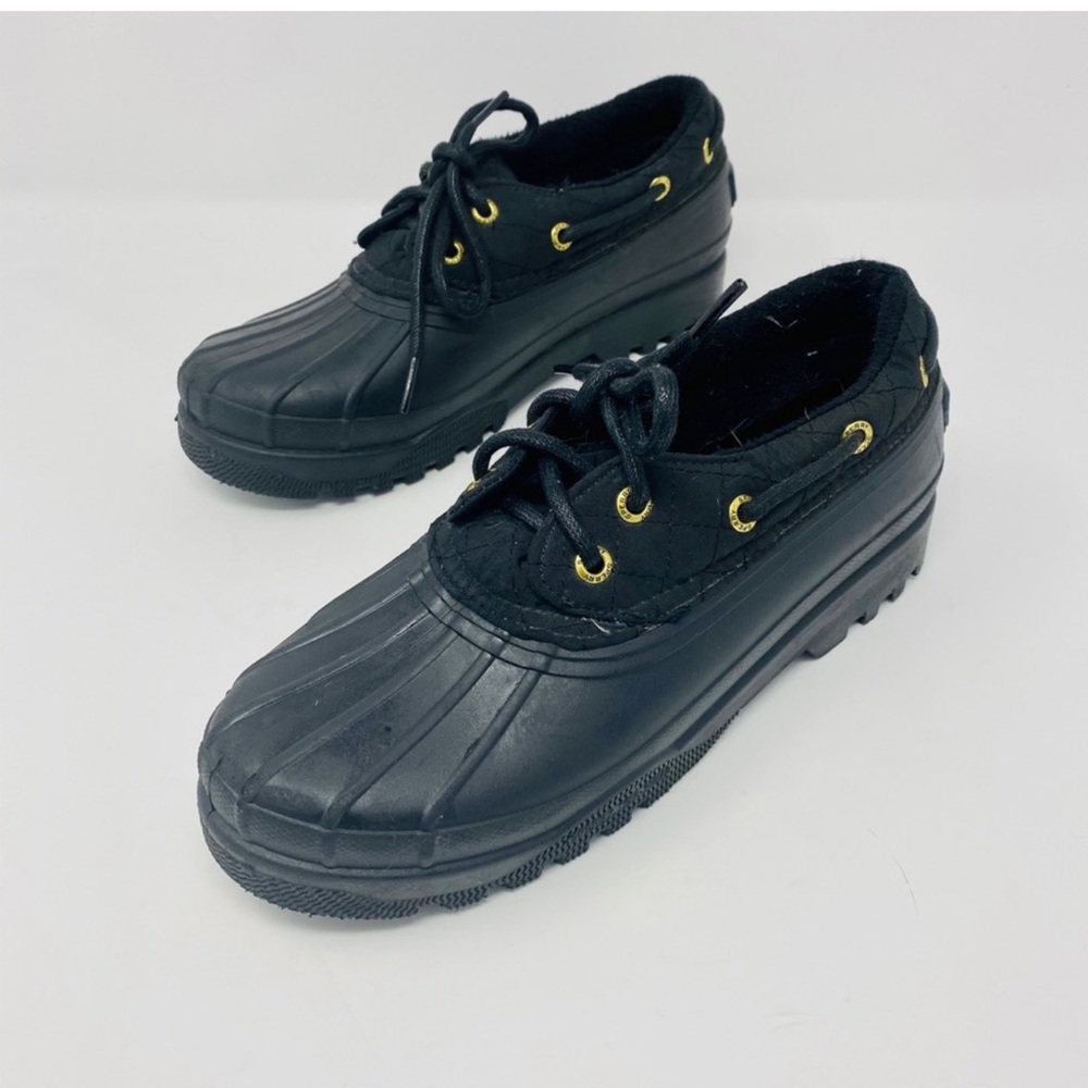 SPERRY HERON RAIN BOOTS 7.5 BLACK - Picture 3 of 6